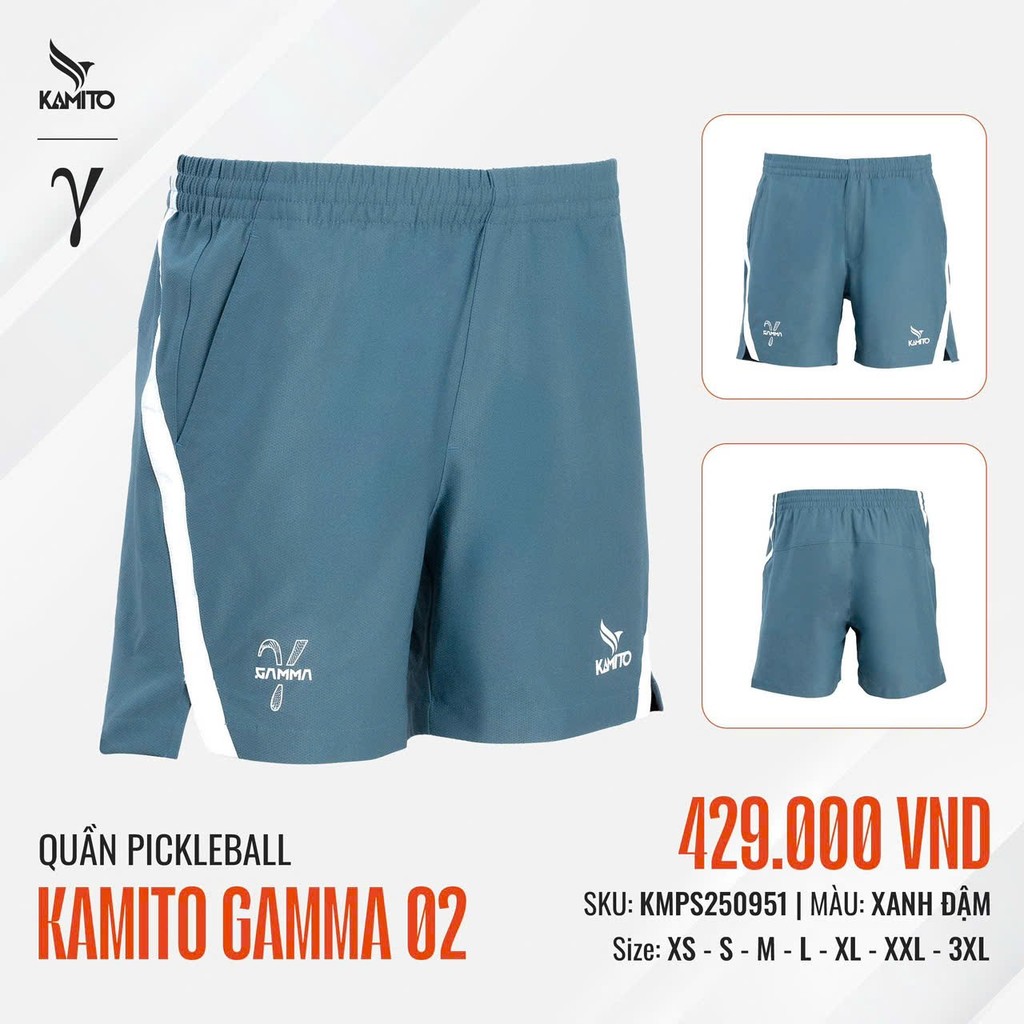 [FreeShip] [Siêu Sale] [Hàng Auth - Chọn màu] Quần Short Pickleball / Thể Thao Kamito Gamma 02