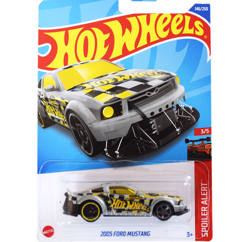 HotWheels HotWheels HotWheels FORD MUSTANG Xe sửa đổi màu xám 2005 FORD MUSTANG 146 22G
