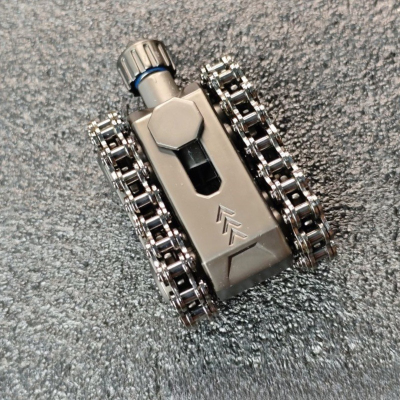 New Tank-Style EDC Fidget Slider - Palm Chain Gear Massage Giảm Căng Thẳng Ratchet Rotor Toy