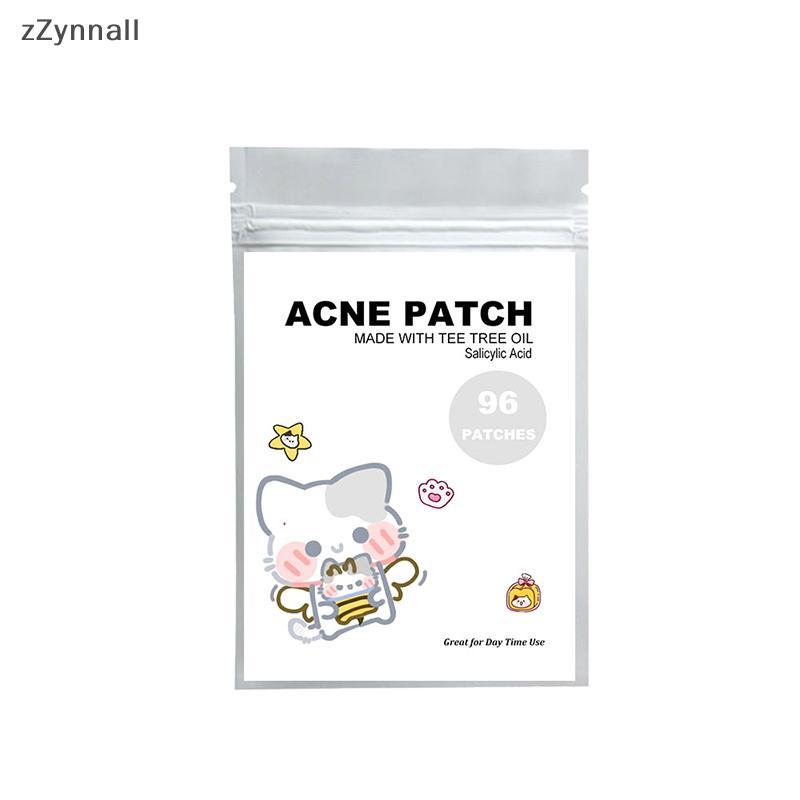 ZZynall 96 Miếng Dán Mụn Hình Mèo Điều Hỗ trợ giảm mụn Miếng Dán Vô Hình Mụn Loại Bỏ Mụn Miếng Dán C