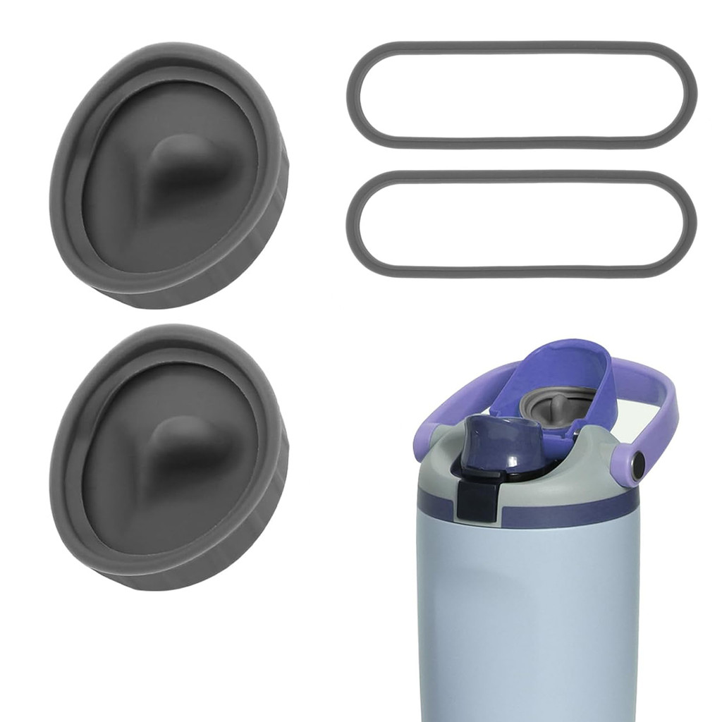 2 Nút chặn thay thế Tương thích với Owala FreeSip Sway Tumbler 30oz 40oz Chai nước, Bộ đệm silicon &