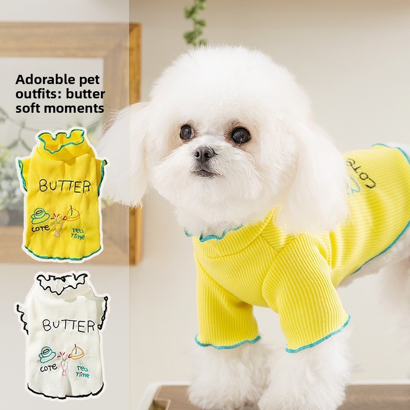 Phong Cách Thường Ngày Quần Áo Cho Chó Mùa Xuân Chiều Trà Homewear Bảo Vệ Bụng Điều Hòa Quần Áo Tedd