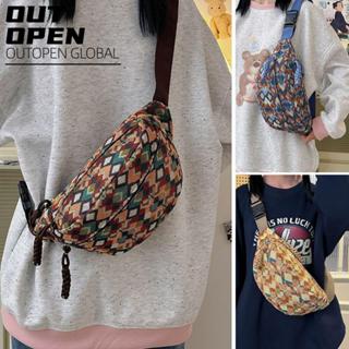 Túi đeo chéo Ngực OUTOPEN, Túi thắt lưng Bohemia dung tích lớn, Túi thắt lưng nhẹ thông thường
