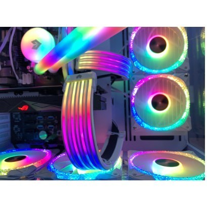 Dây Cover led AOSOR AL300 hoặc AL200 che nguồn - Trang trí cho cổng 24p Mainboard hoặc VGA