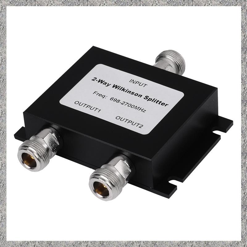 1 Bộ Chia 2 Chiều Bộ Chia Nguồn Kim Loại Đen 698-2700Mhz Gsm 4G Lte W-Cdma FDD Ăng Ten Lặp Lại Tín H