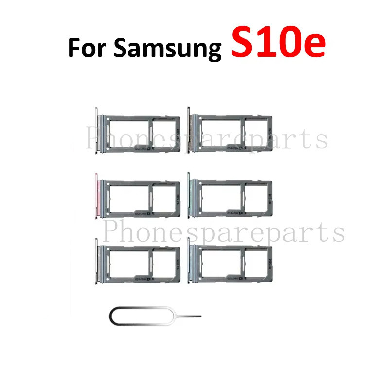 Thẻ SIM Chip Khay Khe Cắm Cho Samsung S10e G970 G970F G970U G970W Điện Thoại Mới SIM Micro SD Khay Đ