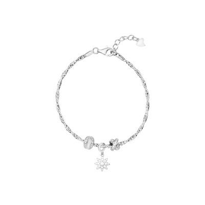 Lắc tay Bạc đính đá PNJSilver Bông Hoa XMXMW060364