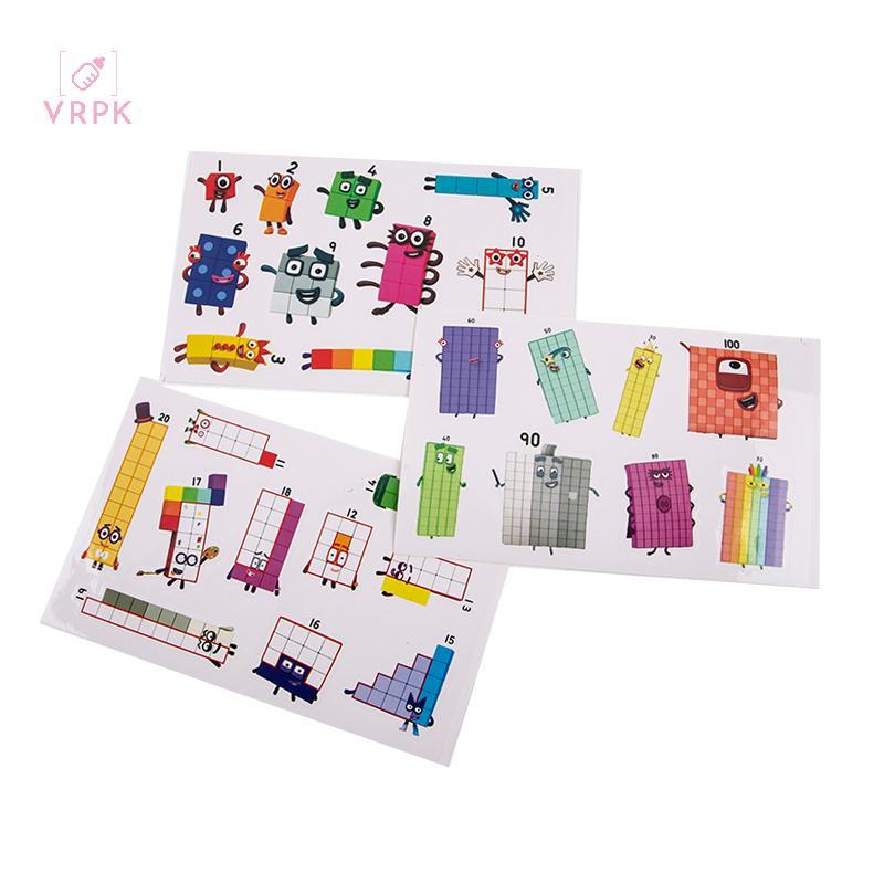 VRPK Numberblocks Dán Đồ chơi Khối số Graffiti DIY Ván trượt Đề can xe đạp [8C]