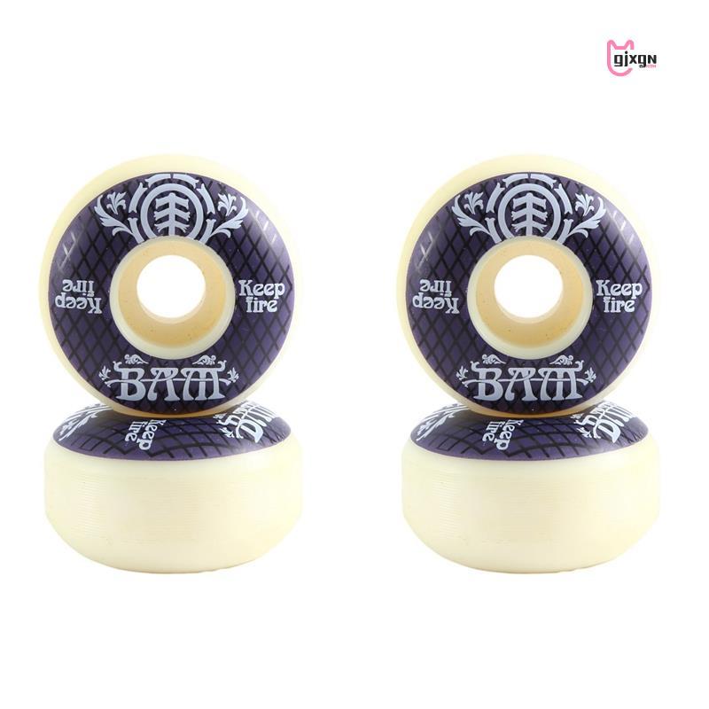 4 Bánh Xe Ván Trượt 54mm PU Độ Cứng Ván Trượt 85A Bánh Xe Longboard Cho Phố Longboard Ván Trượt Sàn 