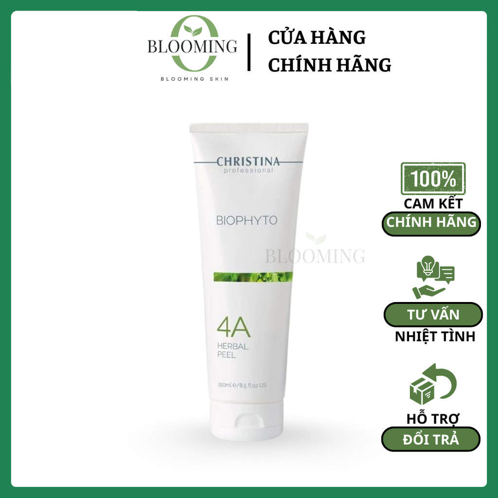 Mask tẩy da chết sạch sâu peel da loại bỏ mụn cám đầu đen Christina herbal peel 4A mask