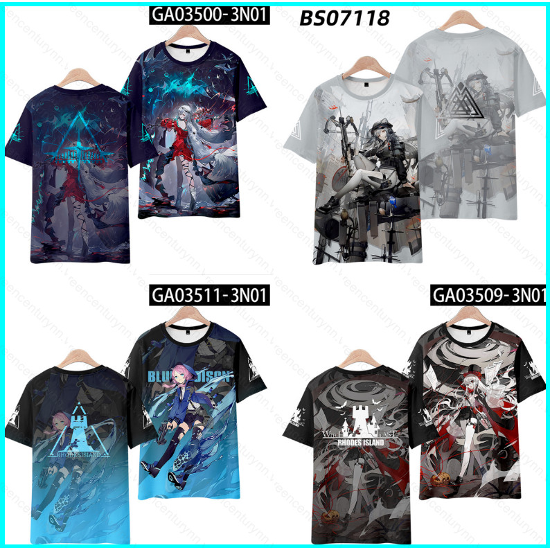 Áo Thun Oversize Unisex Nhân Vật Warfarin Skadi Arknights, Phù Hợp Cosplay