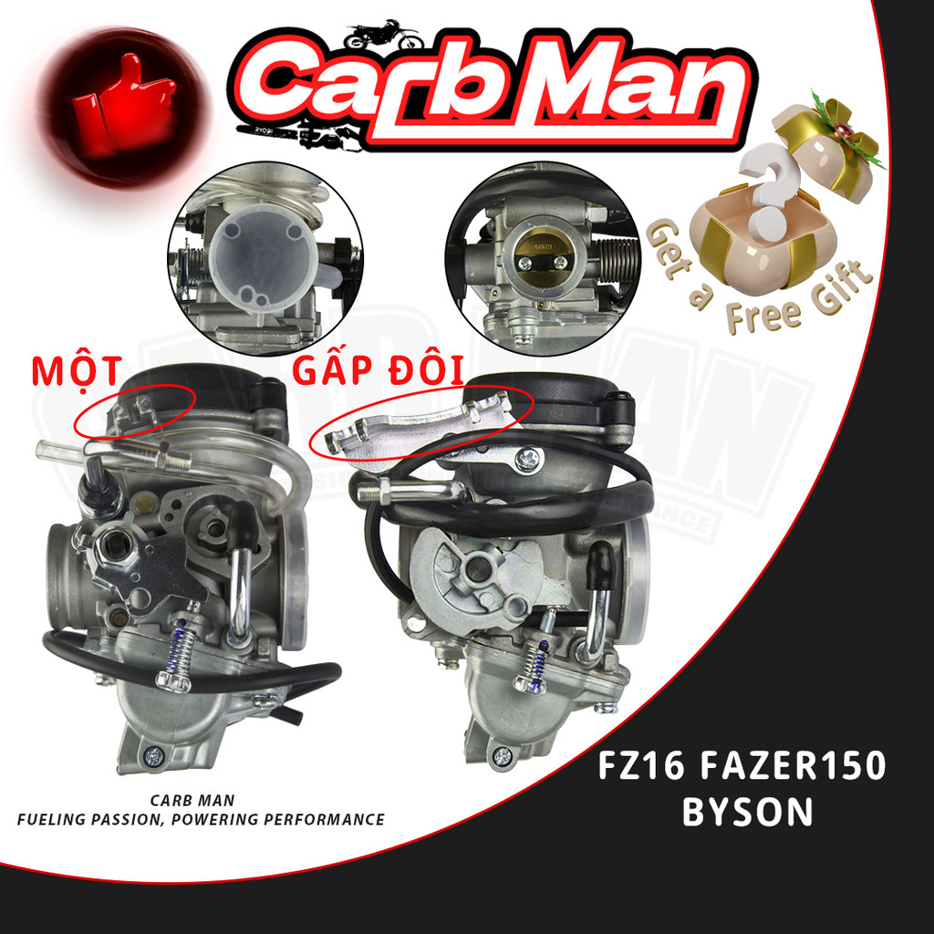 Bình xăng FZ16 bình xăng FZ16 FZ 16 FZ150 / BYSON / FZS cho xe máy,Bộ chế hòa khí ,(họng 26 MM)