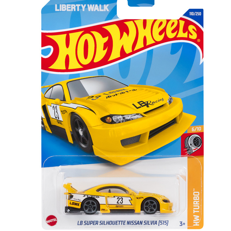 HotWheels HotWheels LBWK Sửa đổi Nissan S15 Xe thể thao màu vàng SILVIA S15 110 22K /