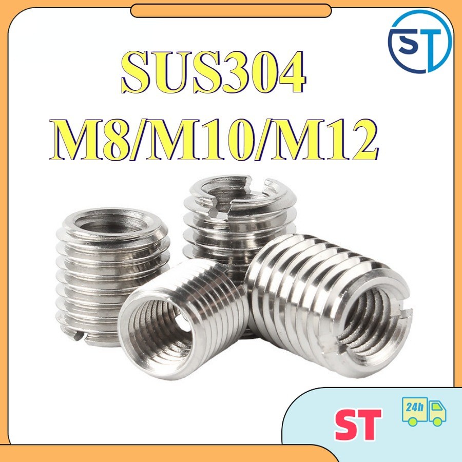 Ren cấy ốc ，Quy lô cấy chân ren các loại inox 304，nối ren trong ren ngoài M8 / M10 / M12 【ST-MB-1】