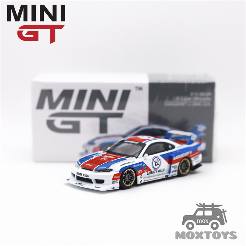 MINI GT 1: 64 LB-Super Silhouette S15 SILVIA GARASIDRIFT x LBWK 2025 Xe mô hình Diecast