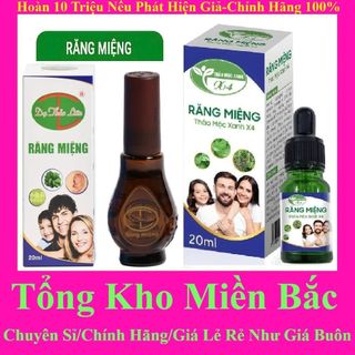 COMBO Tinh dầu răng miệng THẢO MỘC XANH & DẠ THẢO LIÊN mẫu mới lọ to 5ml/10ML/20ml (date mới)