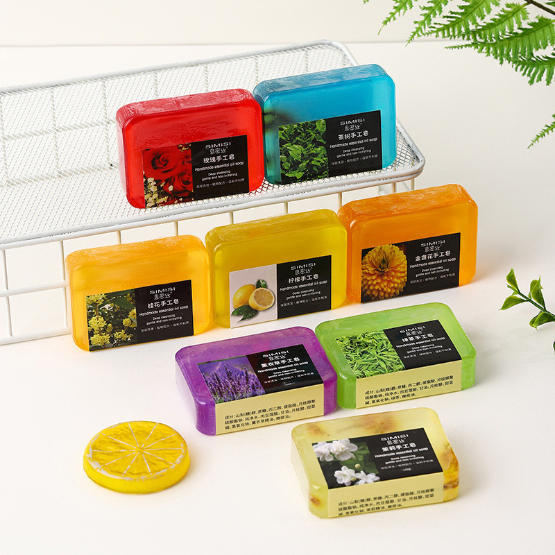 Premium In-Stock#[Smile Silk]Cologne Soap Rose Jasmine Osmanthus Lavender Labeling Flower Soap Handm