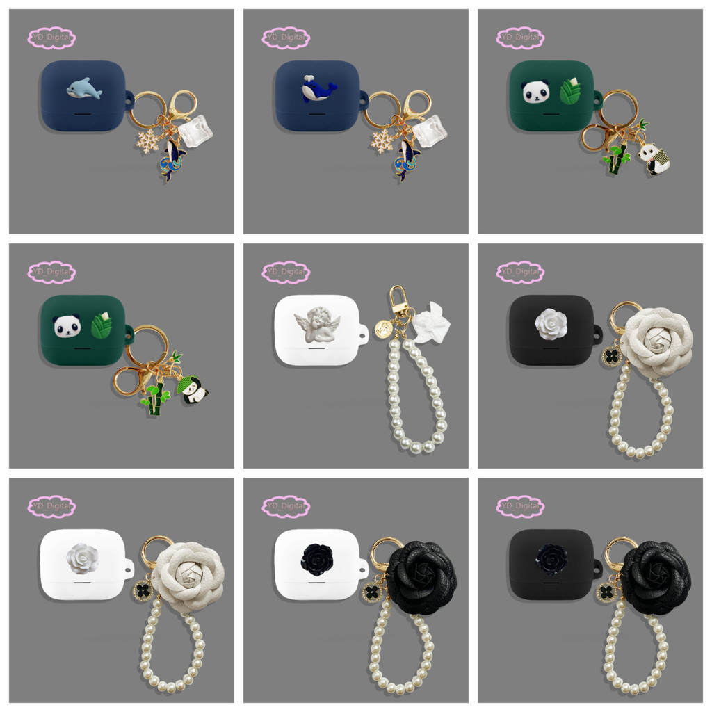 Cho Earfun Air Pro 4 + / Air Pro 4 Plus Vỏ Tai Nghe Silicon Vỏ Bảo Vệ Hoạt Hình Vỏ Tai Nghe Mặt Dây 