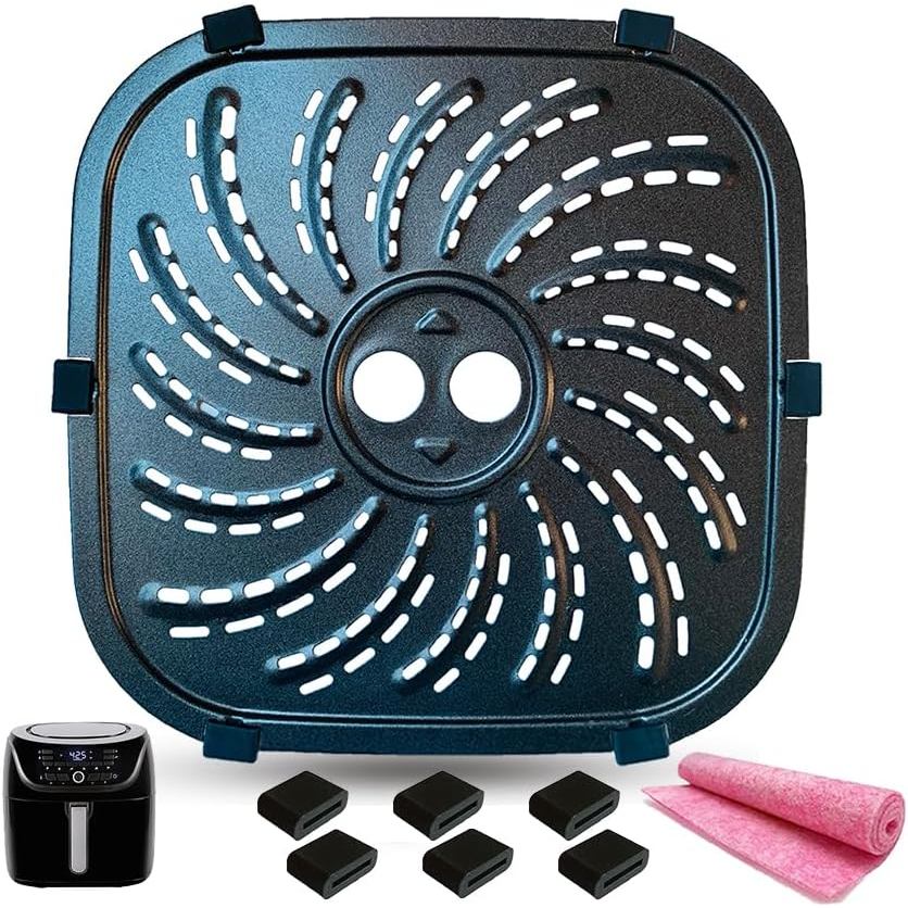 Khay chiên không khí ALJ cho 8QT PowerXL Vortex Pro Air Fryer Plus, Chảo chiên không khí chống dính 