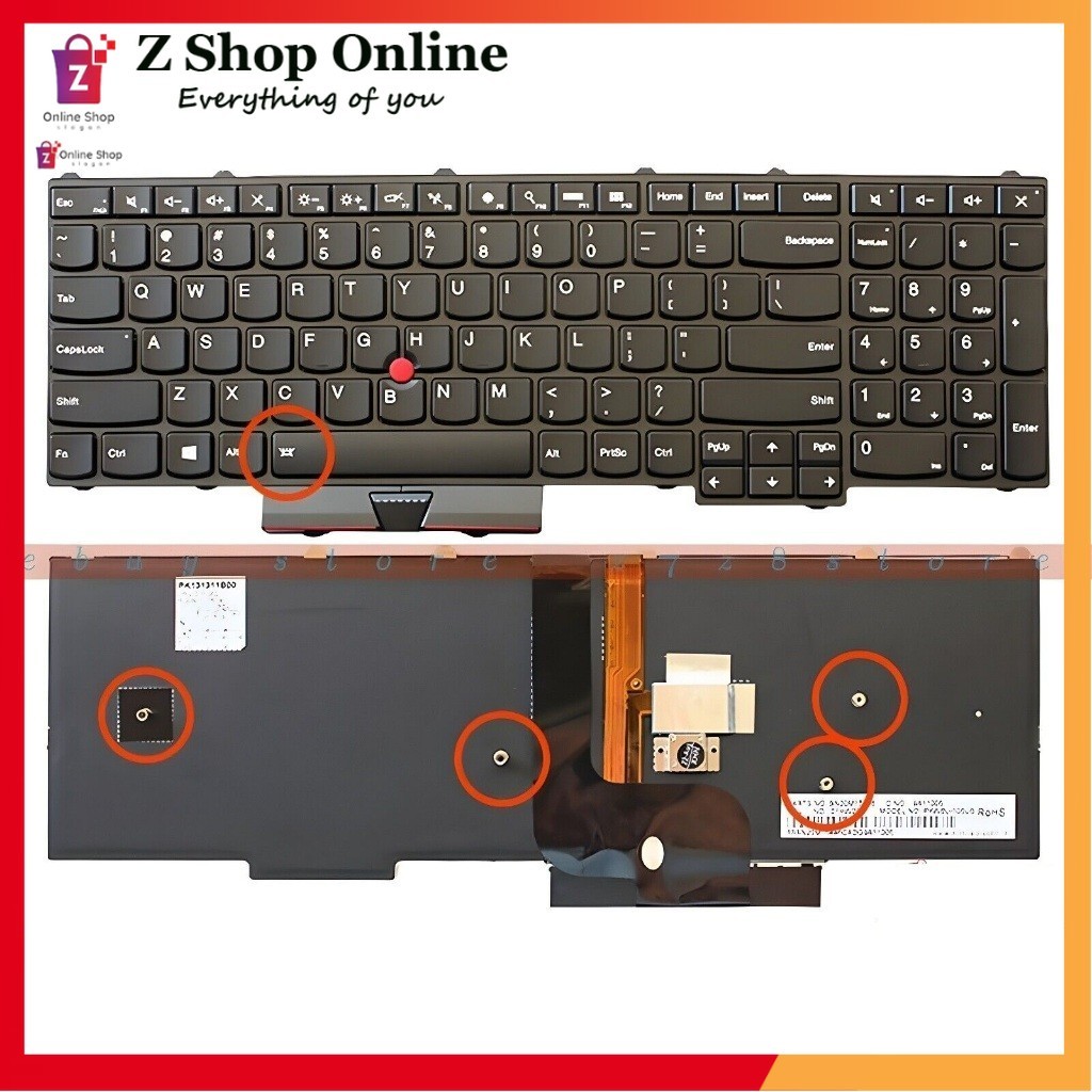 Bàn phím Laptop Lenovo Thinkpad P50 P51 P70 P71
