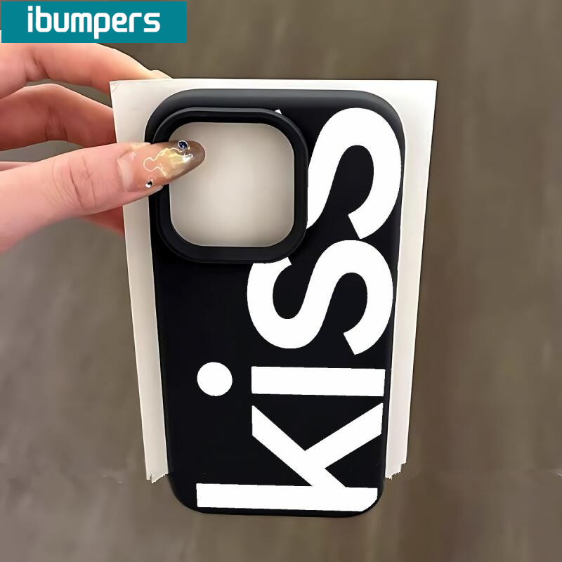 Ibumpers Cá Tính Chữ Cái Tiếng Anh Kiss SEX Ốp Lưng Điện Thoại iPhone 17 Pro Max Vỏ 16 15 14 Plus 13