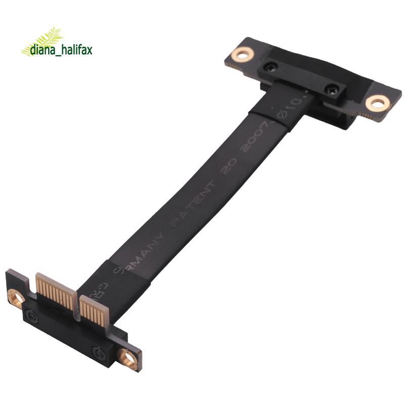 Cáp nâng PCIE X1 Dual 90 độ Góc phải PCIe 3.0 X1 sang X1 Cáp nối dài 8Gbps PCI Express 1X Riser Card