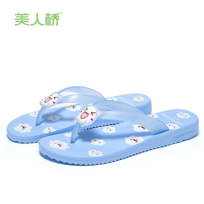Cầu Làm Đẹp Flip-Flops Nữ Dễ Thương Đi Biển Dép Nữ EVA Dép Dép Nữ Flip-Flops Dép Học Sinh Flagship