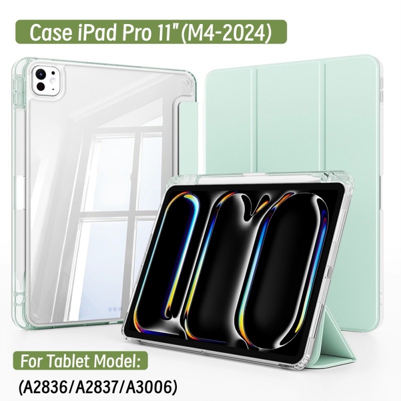 Ốp Lưng Cho iPad Pro 11 inch 2024 M4 Tự Động Đánh Thức Vỏ Cho iPad Pro 11 "M4 / M5 Khóa Chức Năng Mà