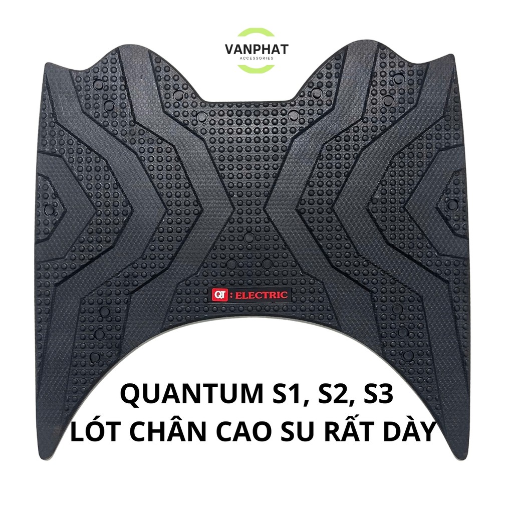 Thảm cao su lót sàn xe, thảm lót chân xe máy điện DATBIKE QUANTUM, Quantum S1, S2, S3, lót sàn xe Qu