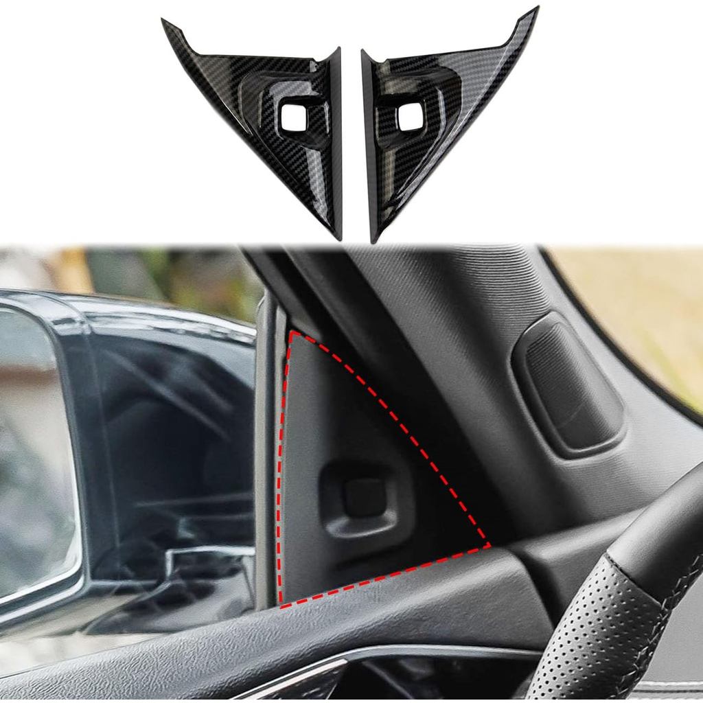 Crosselec Sợi Carbon Bên Trong Cửa Tam Giác Một Trụ Cột Bao Viền Cho 2022-2025 Acura MDX