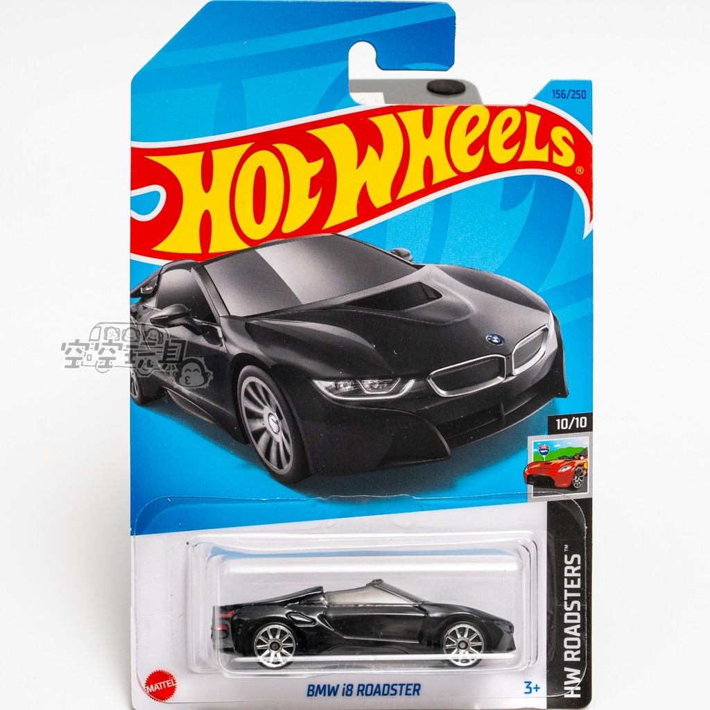 Không. 156 BMW i8 ROADSTER BMW Đen Mattel Hot Wheels Hợp kim Xe thể thao nhỏ