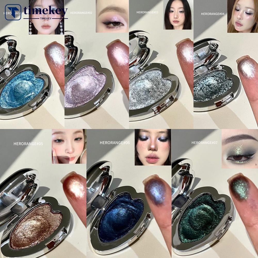 TIMEKEY Shimmer Phấn Mắt Lấp Lánh Highlighter Kem Putty Họa Tiết Mịn Đảng Glam Trang Điểm Hàng Ngày 