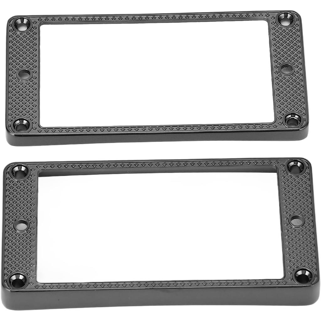 Humbucker Pickup Ring, 2 Chiếc Humbucker Pickup Mounting Ring Khung Kim Loại Đáy Phẳng Thay Thế Pick