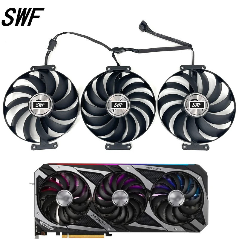 95MM CF1010U12S T129215SU Quạt Làm Mát Thay Thế Cho ASUS ROG Strix GeForce RTX 3060 Ti 3070 3080 309