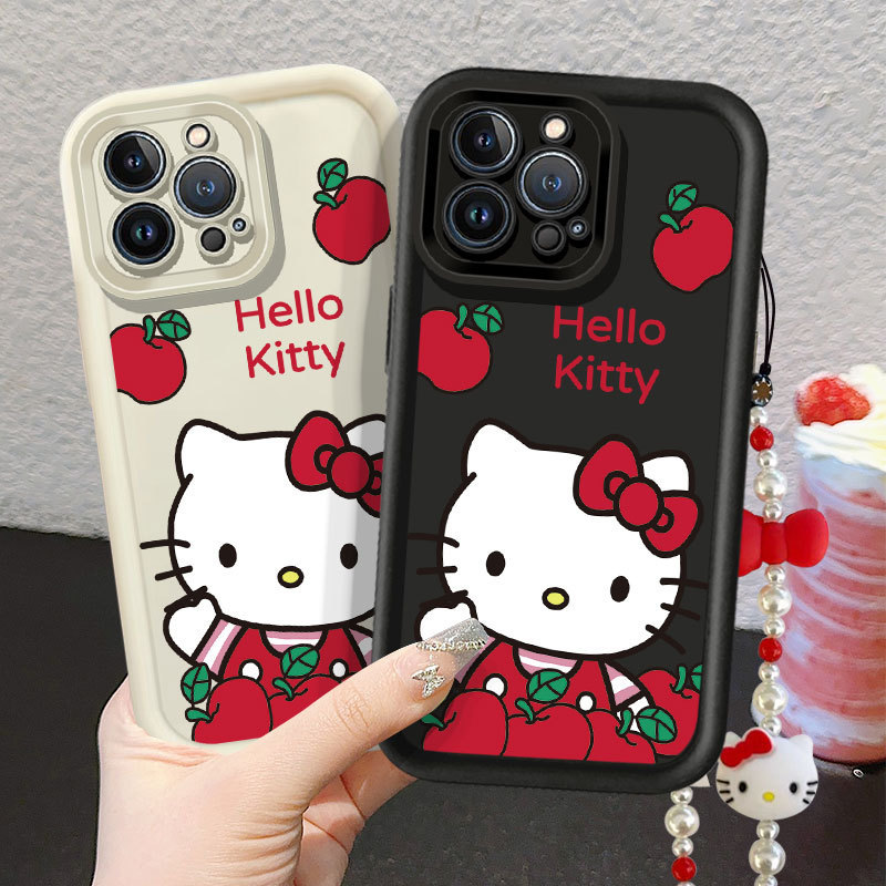 Ốp Lưng Chống Sốc Hello Kitty Nơ Cho OPPO A83 A16K A36 F19 A57 A58 A1 Reno 5K 6 7 8T 8 PRO + 11 A55 