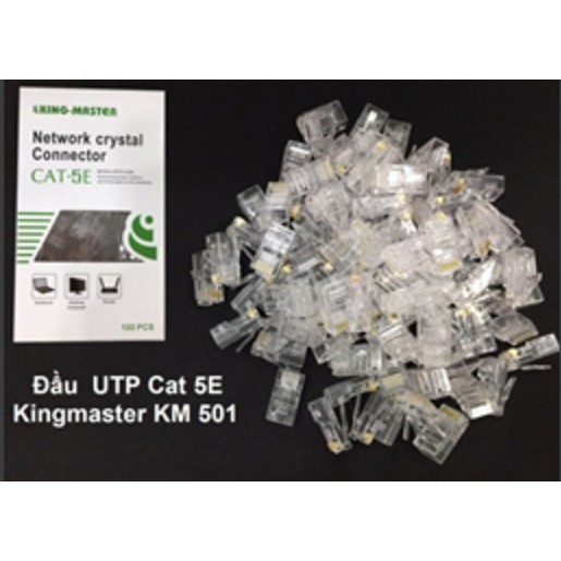 Đầu mạng RJ45 Kingmaster KM501 hộp 100 cái hãng phân phối