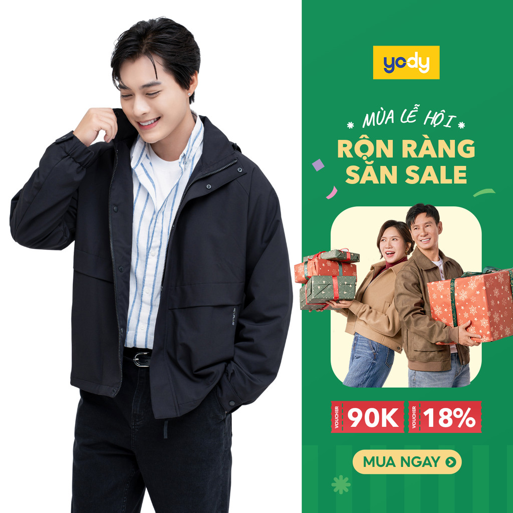 Áo Khoác Gió Nam 4c Plus Dáng Suông YODY cản gió, cản bụi, chống nắng MCWC25F024 | BigBuy360 - bigbuy360.vn