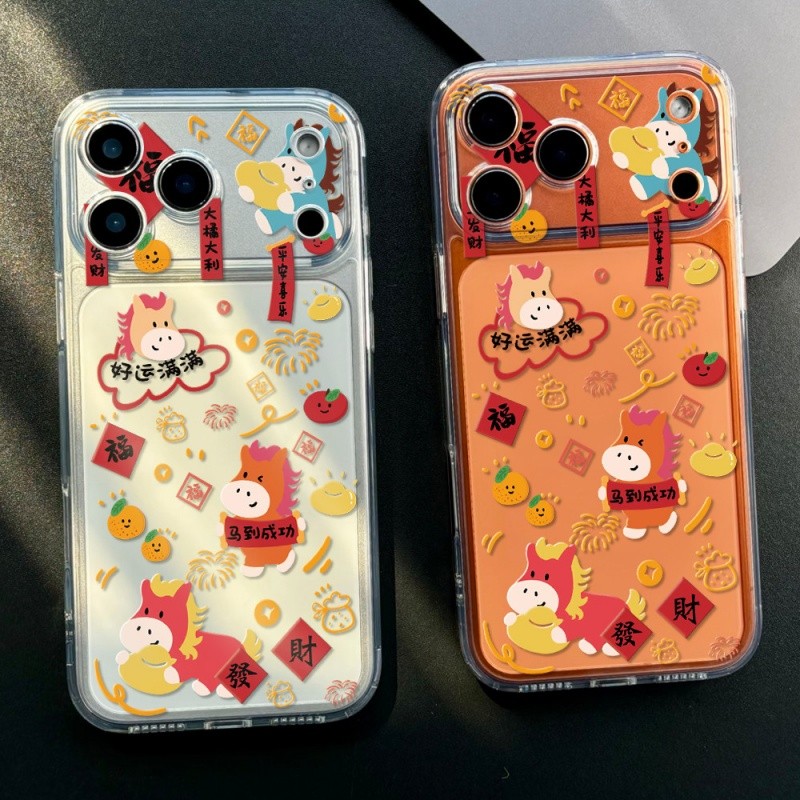 Ốp Điện Thoại Tết Nguyên Đán Ngựa Trung Quốc Cho Xiaomi 11 Lite 11T 15T Pro POCO F7 X7 X6 X3 X4 F5 X