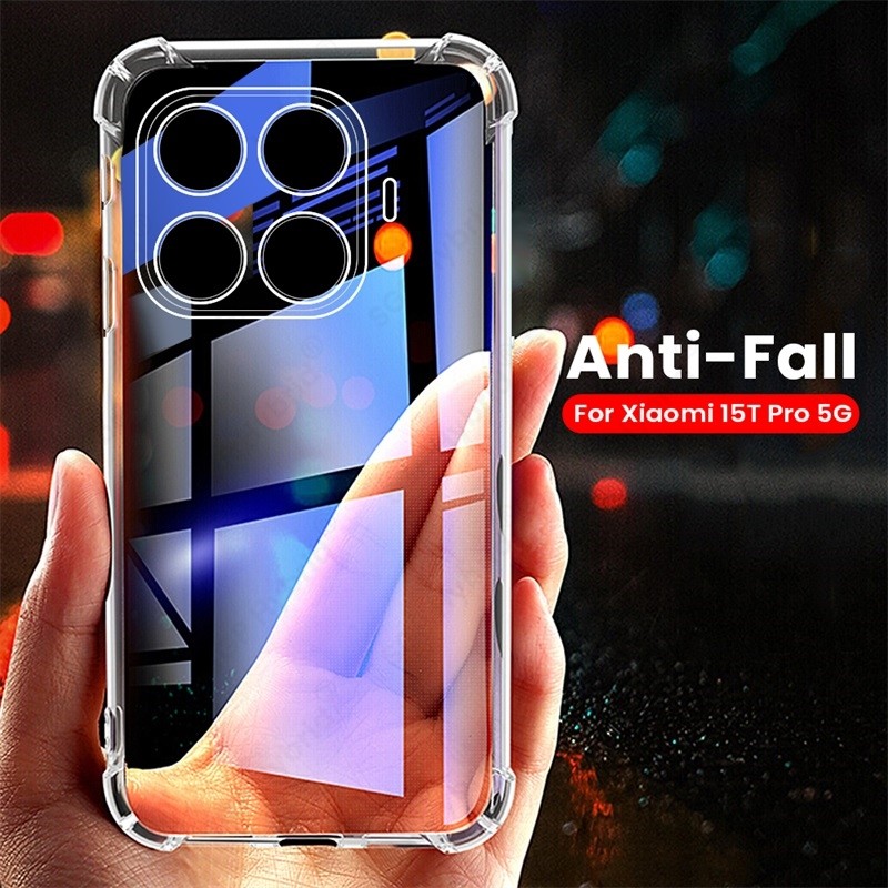 Ốp Lưng Chống Sốc Pha Lê Trong Suốt Cho Xiaomi 15T Pro 5G Slim TPU Vỏ Mềm Xiomi Xaomi Xiami Mi15T Mi