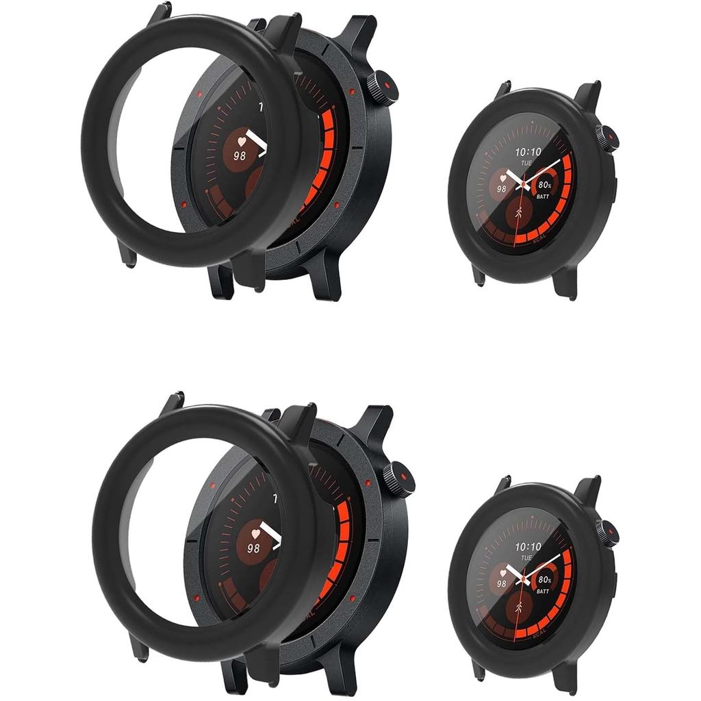 2 gói cho CMF Watch 3 Pro, Vỏ bảo vệ SmartWatch, Phim kính cường lực 9H tích hợp, PC cứng, Dễ lắp đặ