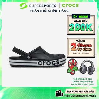  Giày Clog Unisex Crocs Bayaband - Đen - 205089-066 ADS01 LS100 B000 