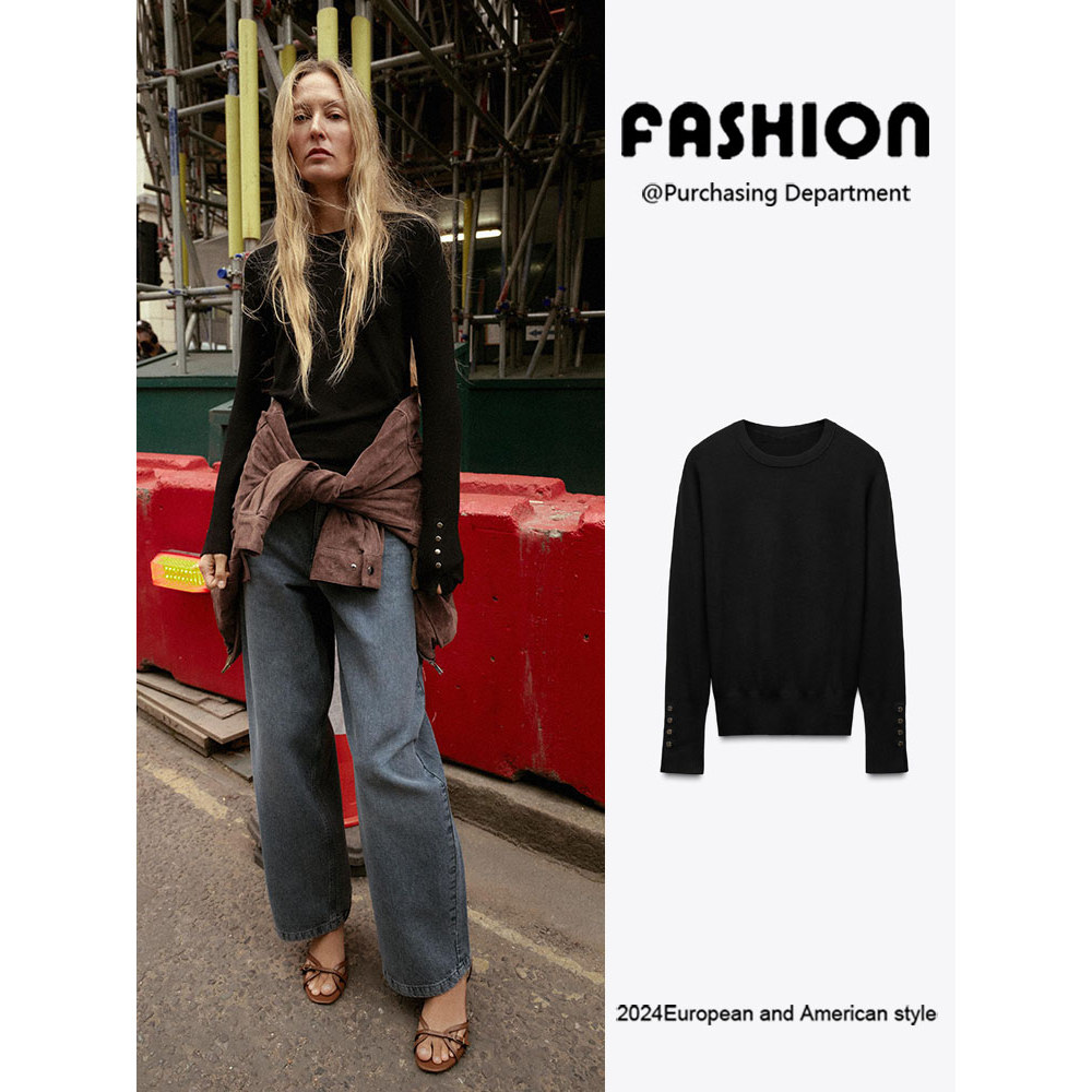 Zara Áo Len Kim Trơn Cho Nữ Mùa Đông 2025