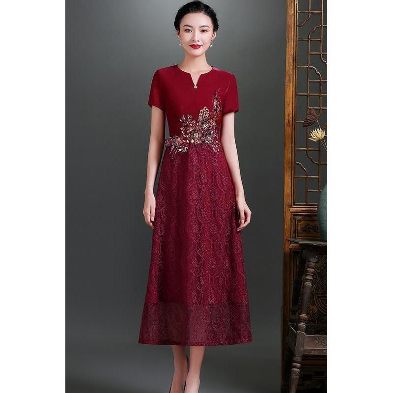 ❈ ❈ ❈ ❈ ❈ ❈ 🍎 ❈ ❈ ❈ ❈ ❈ ❈ 年 ❈ ❈ ❈ ❈ ❈ ❈ ❈ ❈ ❈ ❈ ❈ ❈ ❈ ❈ ❈ Váy cưới mẹ Váy ren mẹ mùa xuân xiyanghong