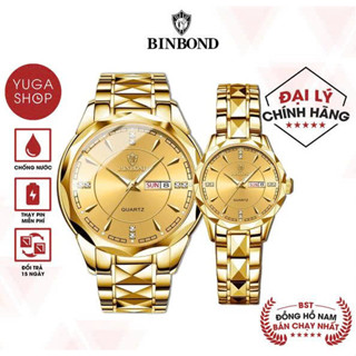  Đồng Hồ Nam Binbond I6 Dây Thép Đúc Khóa Đôi Có Lịch Ngày Thứ Sang Trọng 2022 