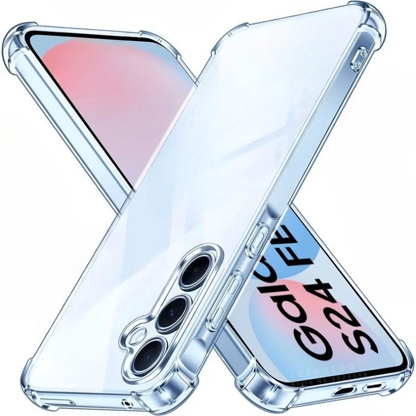 Ốp Lưng Trong Suốt Cho Samsung Galaxy S24 FE 5G Slim Soft TPU Vỏ Bảo Vệ Trên SamsungS24FE Samung S24