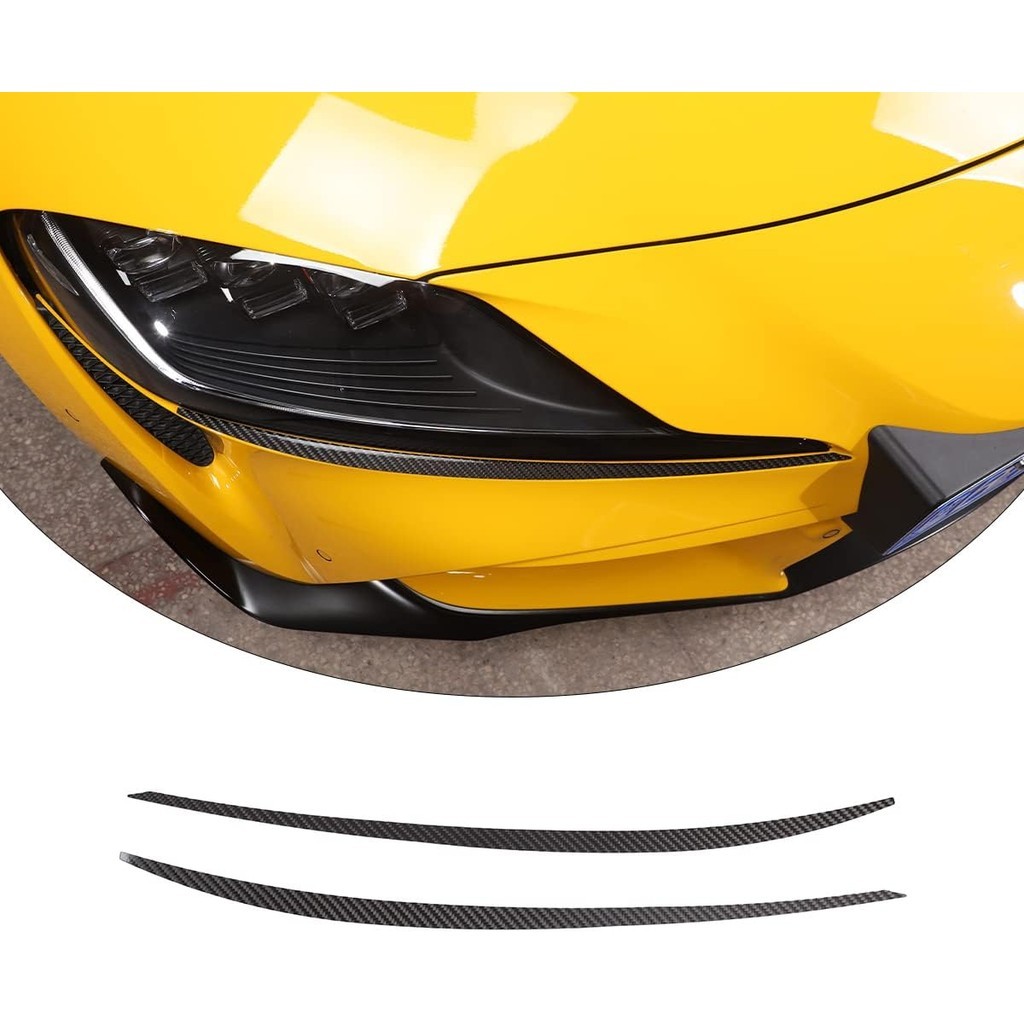 Dải viền lông mày phía trước ô tô bằng sợi Carbon khô Tương thích với Toyota Supra GR A90 A91 MK5 20