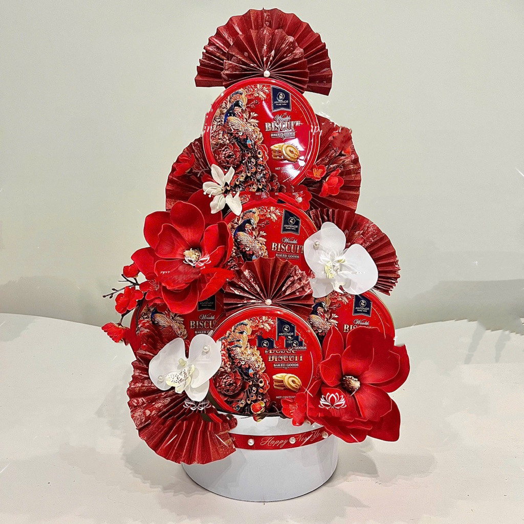 sét tháp bánh víp năm 2026, set phụ kiện kèm trụ gỗ trưng bày ban lễ và ban thần tài mã K4, K5, K7