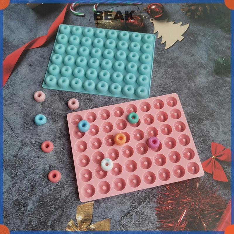 BEAK 48 Khoang Mini Donut Chảo Khuôn Bánh Donut Silicon Cho Khay Nướng Bánh - Làm Bánh Donut Bánh Qu