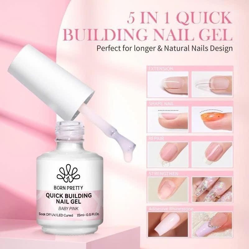 Gel Biab, Gel đắp cứng móng BORN PRETTY Building 5in1// //