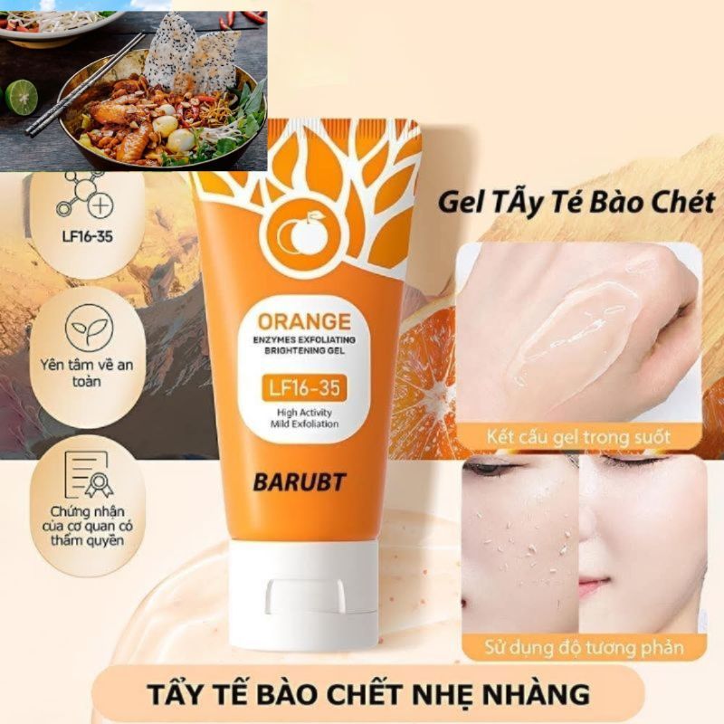 Gel tẩy da chết mặt GMEELAN 50gr - Tẩy tế bào chết tinh chất cam GMEELAN 50gr